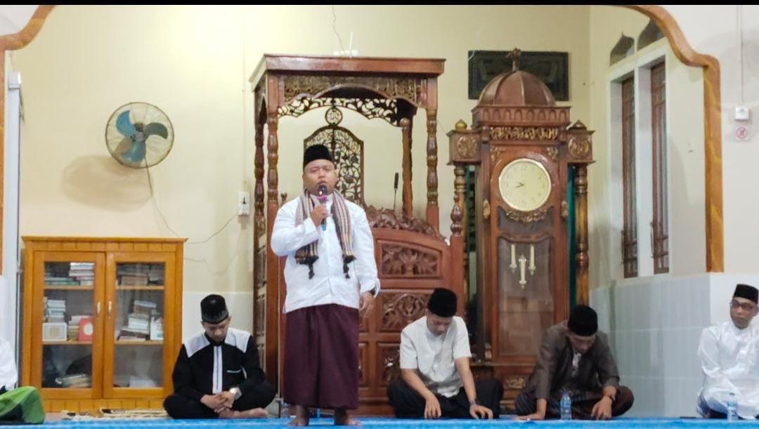 Muhibbah Ramadhan 1447 H di Kecamatan Pulau Tiga, Staf KUA Bunguran Timur Isi Tausiah di Sabang Mawang Barat